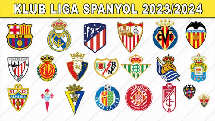 Daftar Klub La Liga Spanyol 2023-2024 Daftar Klub La Liga Spanyol 2023-2024