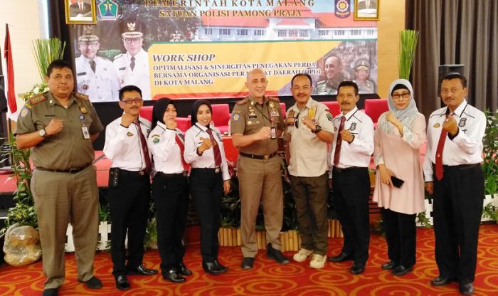 Optimalkan Penegakan Perda, Satpol PP Kota Malang Dapat Workshop Optimalkan Penegakan Perda, Satpol PP Kota Malang Dapat Workshop