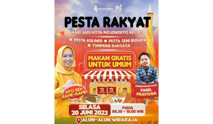 Simak Rangkaian Acara Sambut Peringatan HUT ke-105 Kota Mojokerto Simak Rangkaian Acara Sambut Peringatan HUT ke-105 Kota Mojokerto
