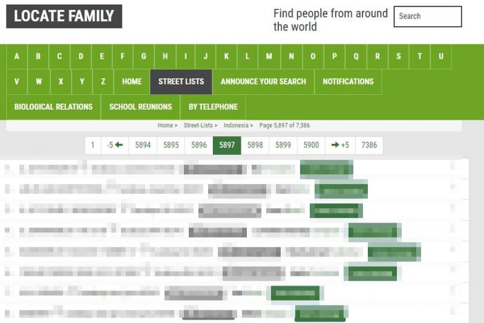 Waspada! Website Locate Family Bocorkan Data Pribadi Mulai dari Nama, Alamat Hingga Nomor HP Waspada! Website Locate Family Bocorkan Data Pribadi Mulai dari Nama, Alamat Hingga Nomor HP