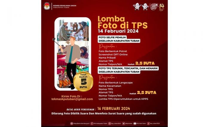 KPU Tuban Gelar Lomba Foto di TPS Berhadiah Jutaan Rupiah KPU Tuban Gelar Lomba Foto di TPS Berhadiah Jutaan Rupiah
