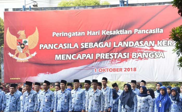 Upacara Hari Kesaktian Pancasila, Bupati Malang Ingatkan Pileg dan Pilpres 2019
