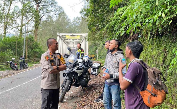 Kapolres Mojokerto Pantau Jalur Ekstrem di Operasi Ketupat Semeru 2024