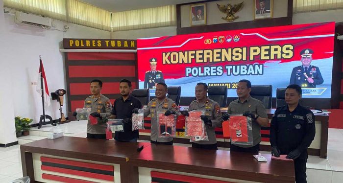 Polres Tuban Ungkap Kasus Narkoba, 5 Tersangka Ditahan