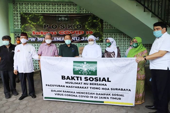 ​Atasi Corona, Paguyuban Masyarakat Tionghoa Surabaya Salurkan 10 Ton Beras Lewat Muslimat NU