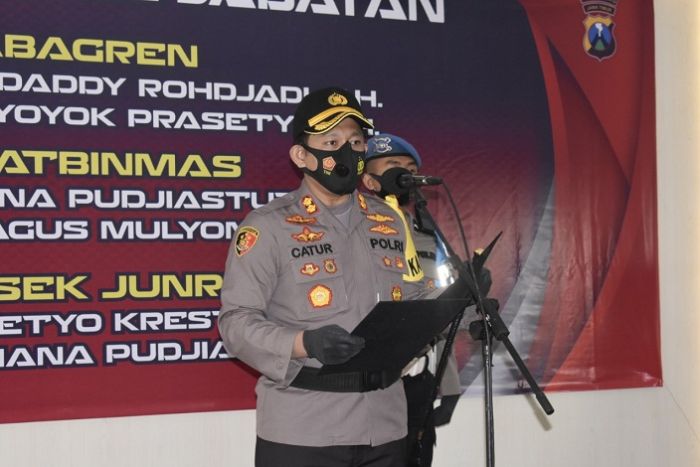 Kapolres Batu Pimpin Sertijab Kapolsek Junrejo dan Kasat Binmas