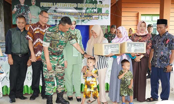 Danrem 084/BJ Cek Penanganan Stunting di Bangkalan