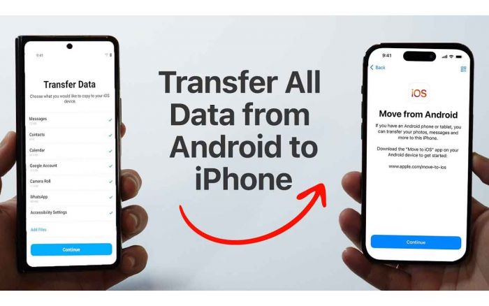 Keren! Kini Transfer Data dari Iphone ke Android Tak Perlu Aplikasi Pihak Ketiga