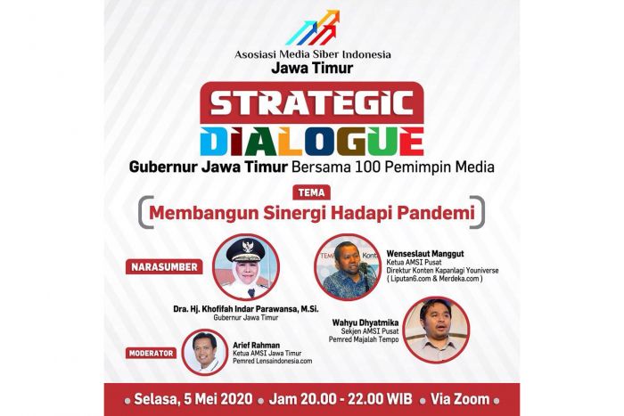 Besok, AMSI Gelar Dialog 100 Pemimpin Media dengan Gubernur Jatim Besok, AMSI Gelar Dialog 100 Pemimpin Media dengan Gubernur Jatim
