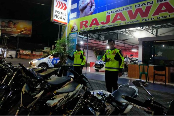 Jelang Idul Fitri 2023, Satlantas Polres Ngawi Razia Belasan Motor Tidak Standar