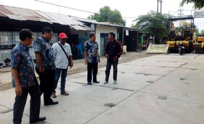 Pemasangan Beton Rampung, Jalan Kemangsen Sidoarjo Besok Dibuka