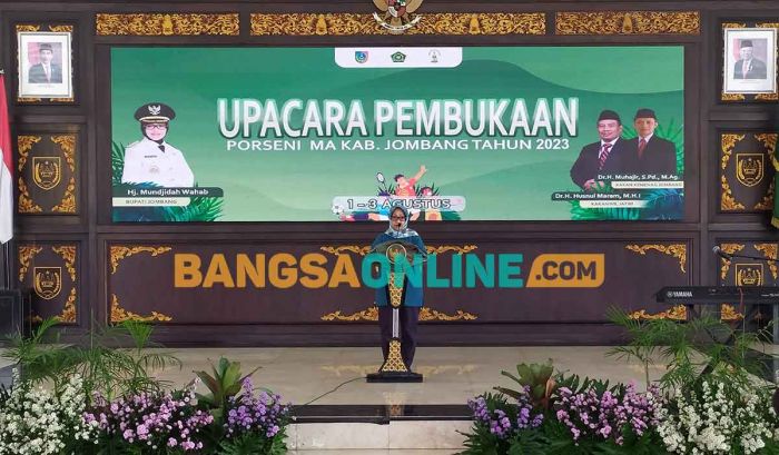 Bupati Buka Porseni Pelajar MA se-Jombang Bupati Buka Porseni Pelajar MA se-Jombang
