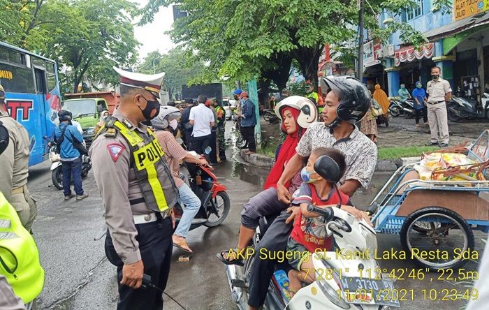 Gelar Operasi Yustisi di Kawasan Pasar Larangan Sidoarjo, 5 Orang Disanksi Sosial, 1 Tipiring