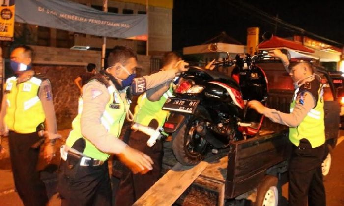 Nekat Balap Liar, 61 Motor Disita Polisi di Jember