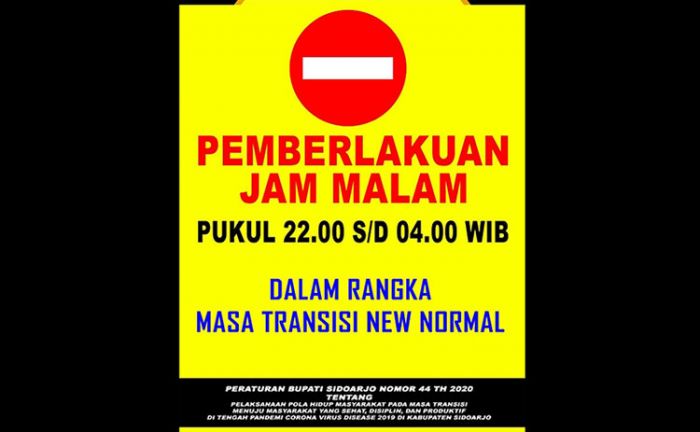 Jam Malam di Sidoarjo Resmi Diberlakukan Hari Ini Jam Malam di Sidoarjo Resmi Diberlakukan Hari Ini