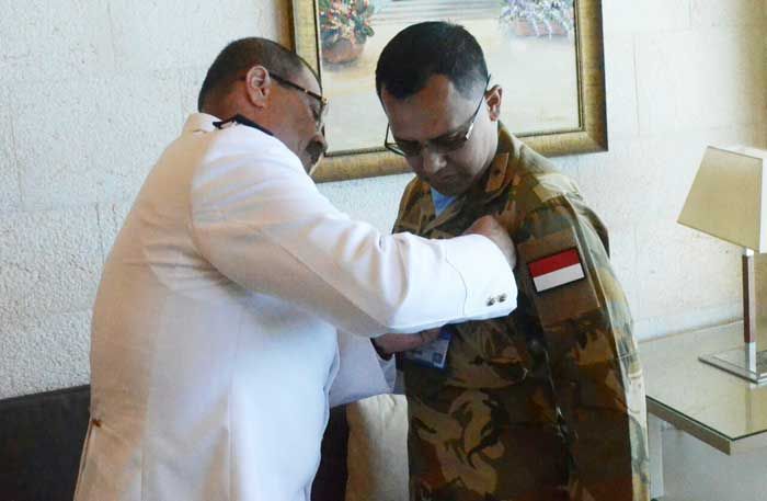 Komandan Satgas Maritim TNI XXVIII-I UNIFIL Dianugerahi LAF Medal Komandan Satgas Maritim TNI XXVIII-I UNIFIL Dianugerahi LAF Medal