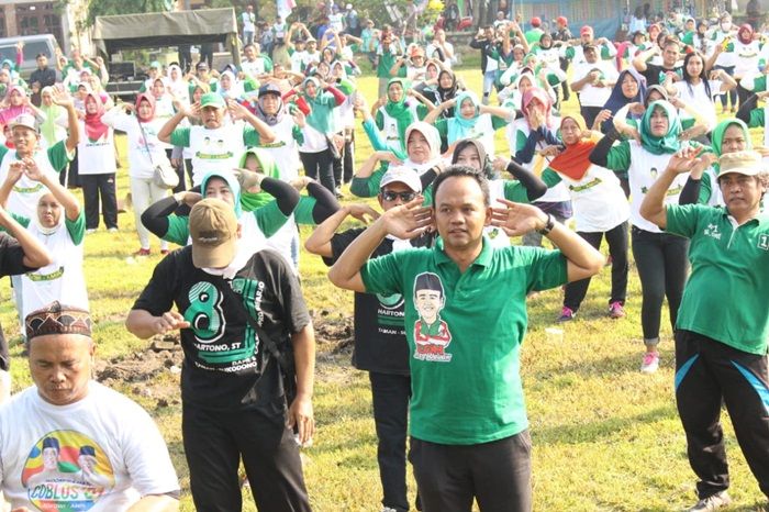 Blusukan ke Dapil, PKB Sidoarjo Gelar Senam Bersama dan Dangdutan Blusukan ke Dapil, PKB Sidoarjo Gelar Senam Bersama dan Dangdutan