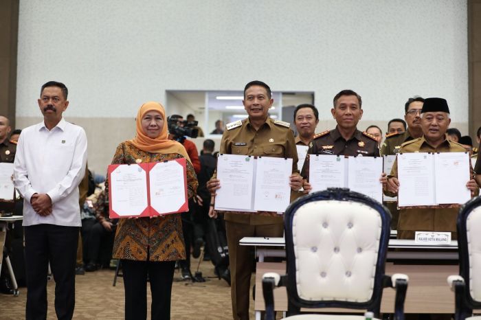 Diikuti Pemda se-Jatim, Kejari Malang Teken PKS Penerapan Pidana Kerja Sosial