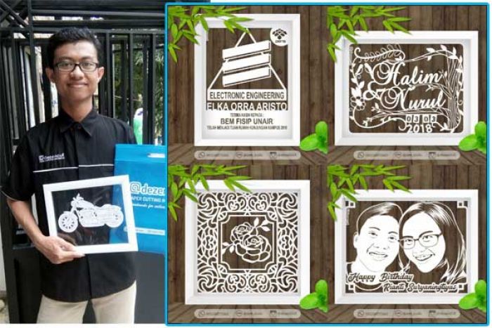 Hobi Desain, Kembangkan Jadi Paper Cutting Ciamik