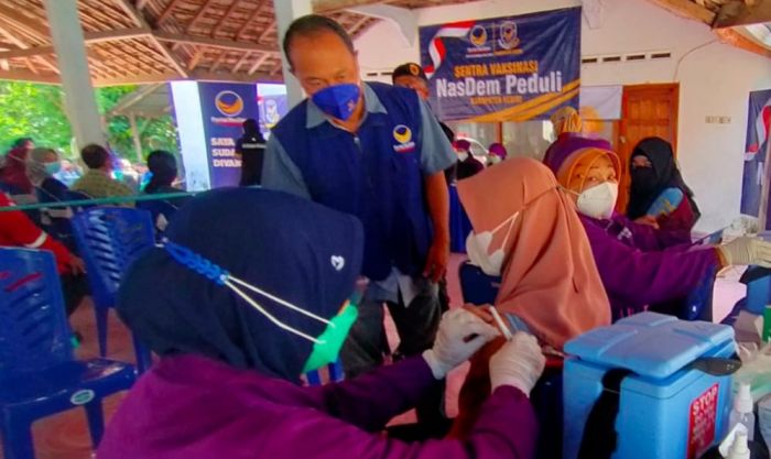 Satgas Covid-19 NasDem Peduli Gelar Vaksinasi Dosis ke-2 di Desa Wonojoyo