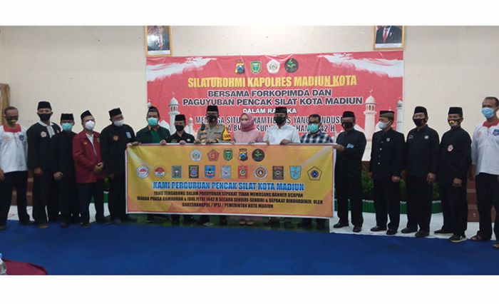 Jaga Kondusivitas, Polres Madiun Kota Gelar Silaturahmi dengan Forkopimda dan Paguyuban Pencak Silat