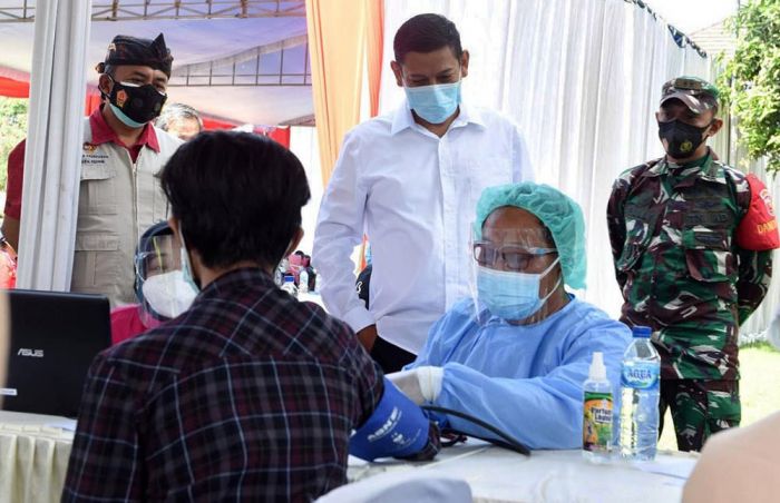 Gelar Vaksinasi Massal, Wali Kota Apresiasi Penanganan Pandemi Kodim 0809/Kediri