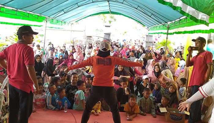 Puncak Peringatan HUT ke-77 RI, Desa Teja Timur Pamekasan Gelar JJS dan Senam Aerobatik