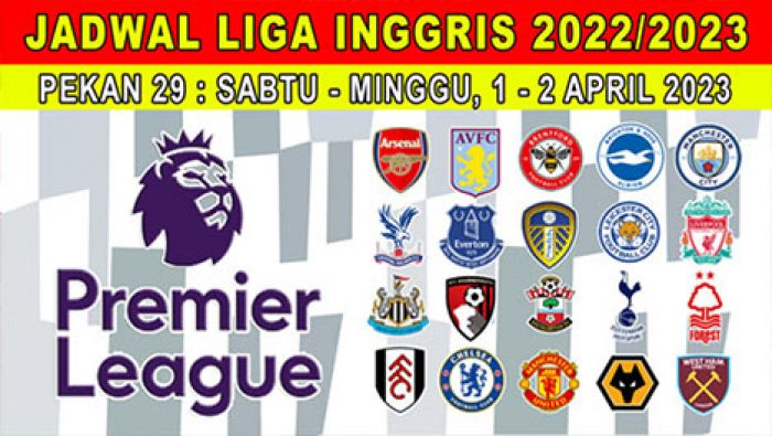 Jadwal Liga Inggris 1-2 April 2023: Big Match Manchester City vs Liverpool, Newcastle vs Man United Jadwal Liga Inggris 1-2 April 2023: Big Match Manchester City vs Liverpool, Newcastle vs Man United