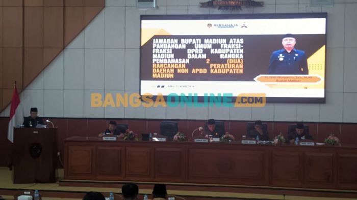 Gelar Paripurna, DPRD Kabupaten Madiun Siapkan Pansus Bahas Raperda Aset dan PDAM