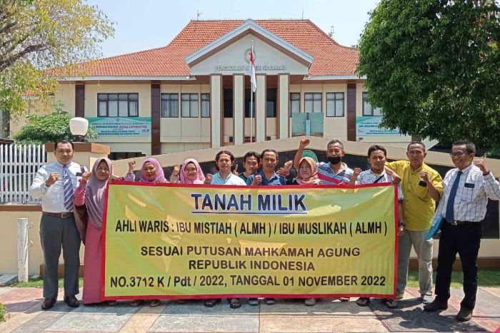 Sengketa Tanah 1.500 Meter Persegi, PN Sidoarjo Berikan 8 Hari untuk Serahkan kepada Pemohon Sengketa Tanah 1.500 Meter Persegi, PN Sidoarjo Berikan 8 Hari untuk Serahkan kepada Pemohon