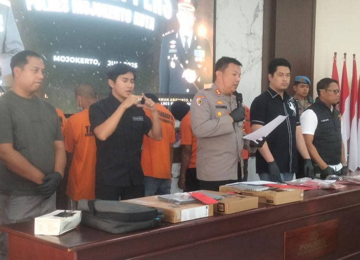 Security dan OB Gasak 3 Unit Laptop di TK Little Camel Kota Mojokerto