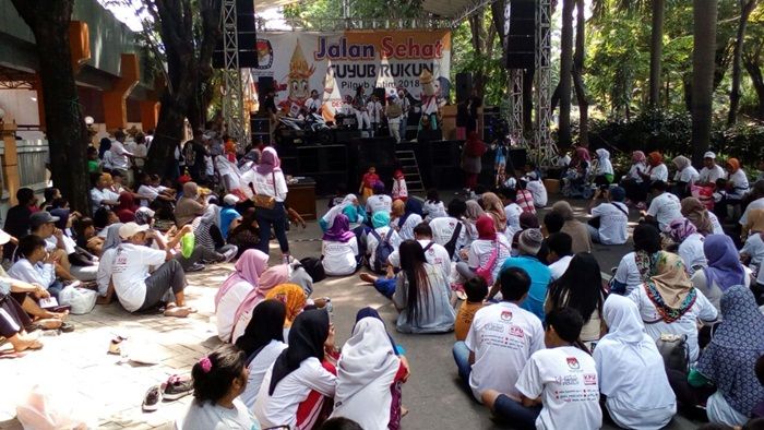 Gerak Jalan Guyub Rukun Dongkrak Sosialisasi Pilgub Jatim