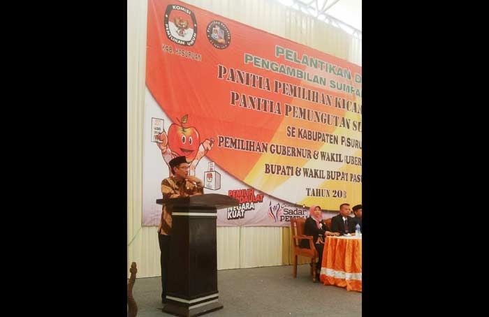 Wabup Pasuruan Imbau Petugas PPK dan PPS Jujur Laksanakan Tugas