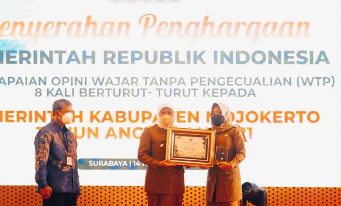 Pemkab Mojokerto Sabet Opini WTP ke-8 Pemkab Mojokerto Sabet Opini WTP ke-8
