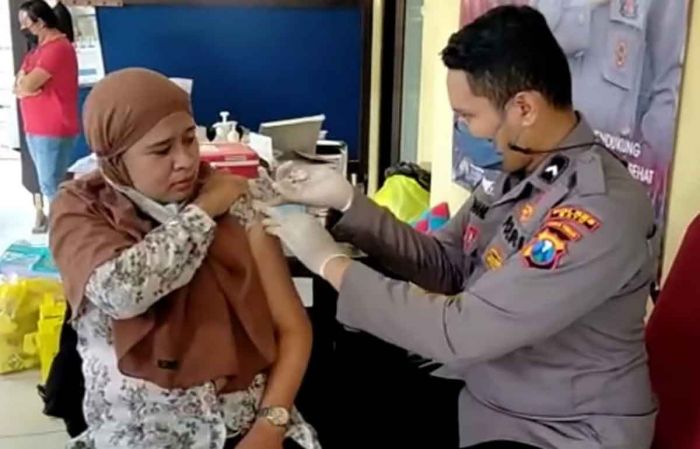 Percepat Terget Vaksin Covid-19, Polres Batu Kembali Gelar Gerai Vaksin Presisi