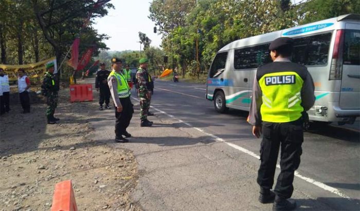 Polres-Kodim Madiun Terus Pantau Arus Lalu Lintas Lebaran