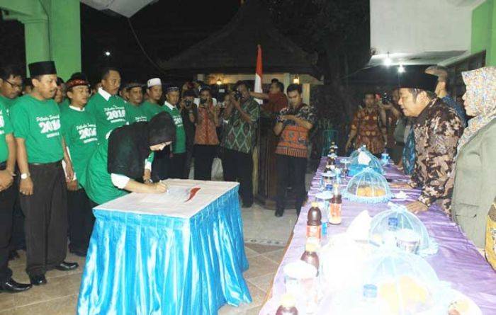 36 Calon Kades se-Kecamatan Krian Sidoarjo Deklarasi Pilkades Damai