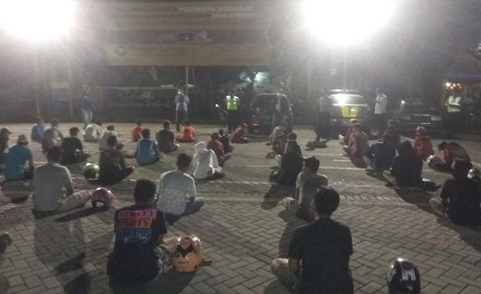 Obrak Balap Liar di Jabon, Polresta Sidoarjo Sita 195 Motor Obrak Balap Liar di Jabon, Polresta Sidoarjo Sita 195 Motor