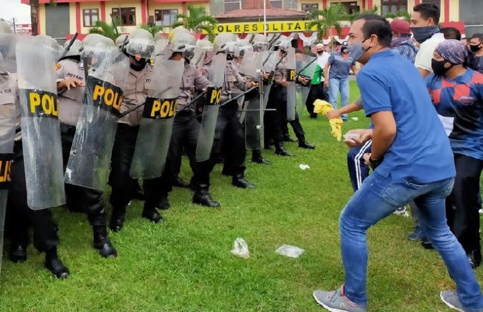 Persiapan Pilbup 2020, Polres Blitar Gelar Simulasi