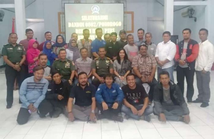 Dandim 0802 Gelar Silaturahmi dengan Insan Pers Ponorogo