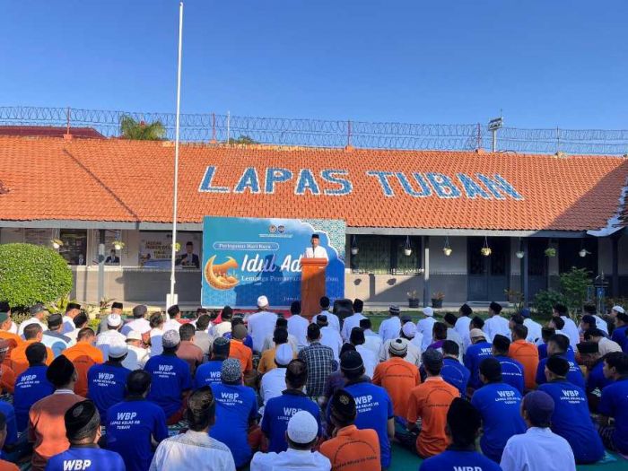 Diikuti Ratusan WBP, Lapas IIB Tuban Gelar Pemotongan Hewan Kurban dan Salat Iduladha 1446 H Diikuti Ratusan WBP, Lapas IIB Tuban Gelar Pemotongan Hewan Kurban dan Salat Iduladha 1446 H