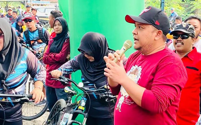 Wakil Ketua DPRD Kabupaten Pasuruan Manfaatkan Gowes untuk Sapa Warga Gempol