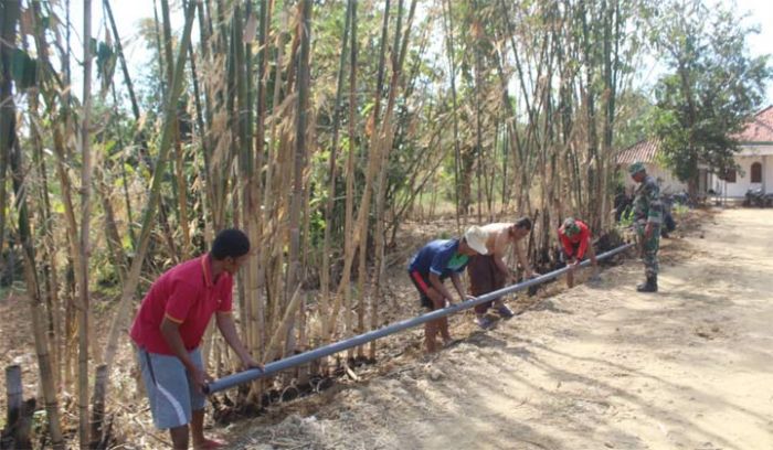 Drainase Kodim 0828/Sampang Dikebut Drainase Kodim 0828/Sampang Dikebut