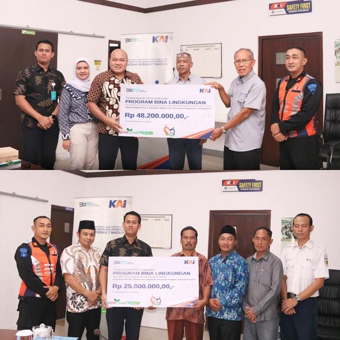 KAI Daop 7 Madiun Salurkan CSR TJSL Lebih Dari Rp149 Juta ke Pacitan dan Jombang KAI Daop 7 Madiun Salurkan CSR TJSL Lebih Dari Rp149 Juta ke Pacitan dan Jombang