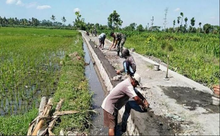 Pembenahan 8 Jaringan Irigasi di Pasuruan Belum Rampung