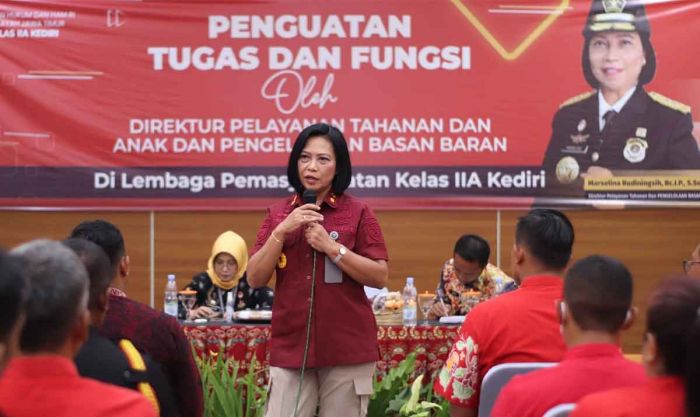 Direktur Pelayanan Tahanan dan Pengelolaan Basan Baran Kunjungi Lapas Kediri