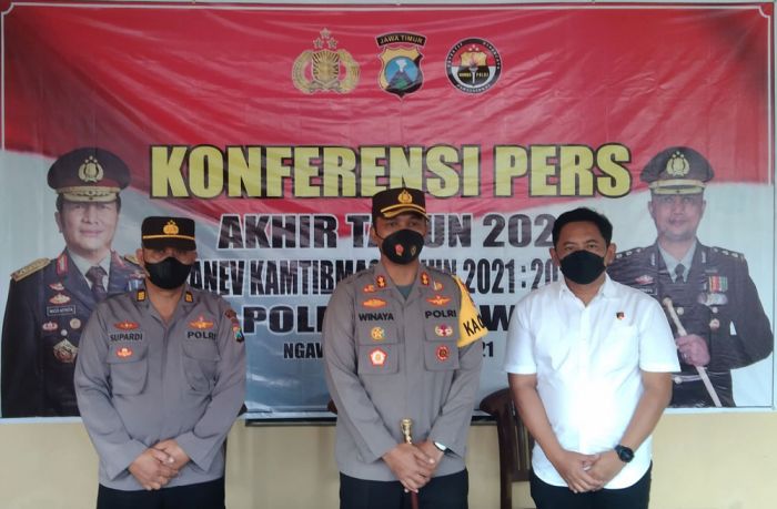 Konferensi Pers Akhir Tahun, Masih ada 34 Kasus yang Belum Terungkap di Ngawi Konferensi Pers Akhir Tahun, Masih ada 34 Kasus yang Belum Terungkap di Ngawi