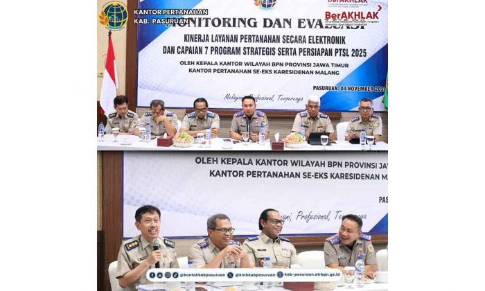 Kantor Pertanahan Kabupaten Pasuruan Jadi Tuan Rumah Monev Kanwil Jatim Kantor Pertanahan Kabupaten Pasuruan Jadi Tuan Rumah Monev Kanwil Jatim