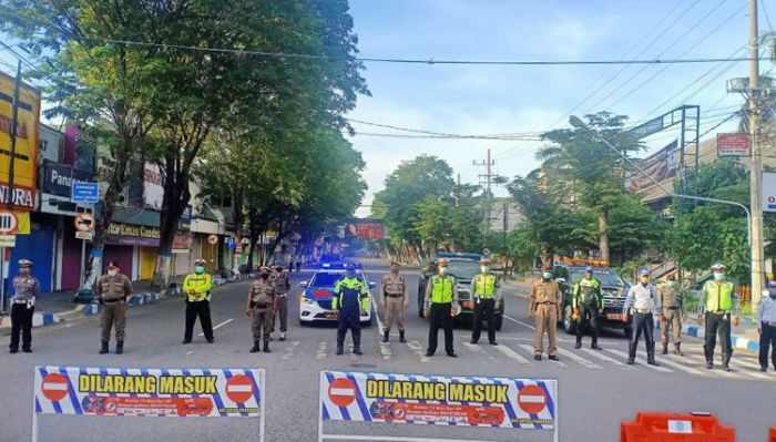 Cegah Covid-19, Polres Ponorogo Terapkan Kawasan Physical Distancing