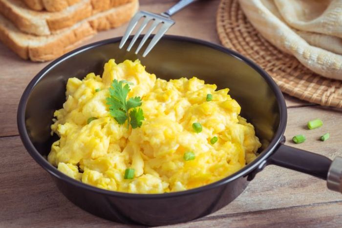 Resep Scrambled Eggs, Lauk Tanpa Minyak Cocok untuk Sarapan Resep Scrambled Eggs, Lauk Tanpa Minyak Cocok untuk Sarapan